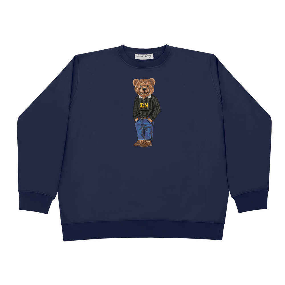 
                      
                        ΣΝ Bear Original Embroidered Crewneck
                      
                    