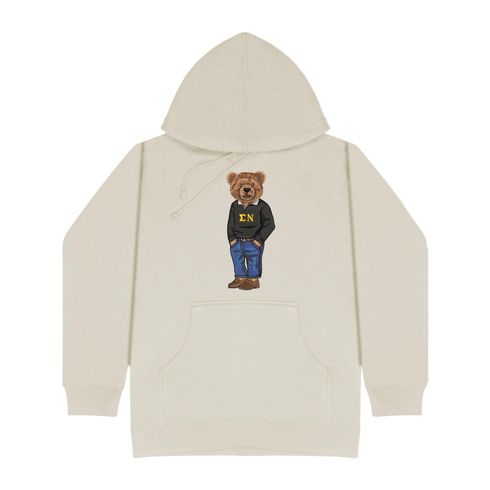 ΣΝ Bear Original Embroidered Hoodie