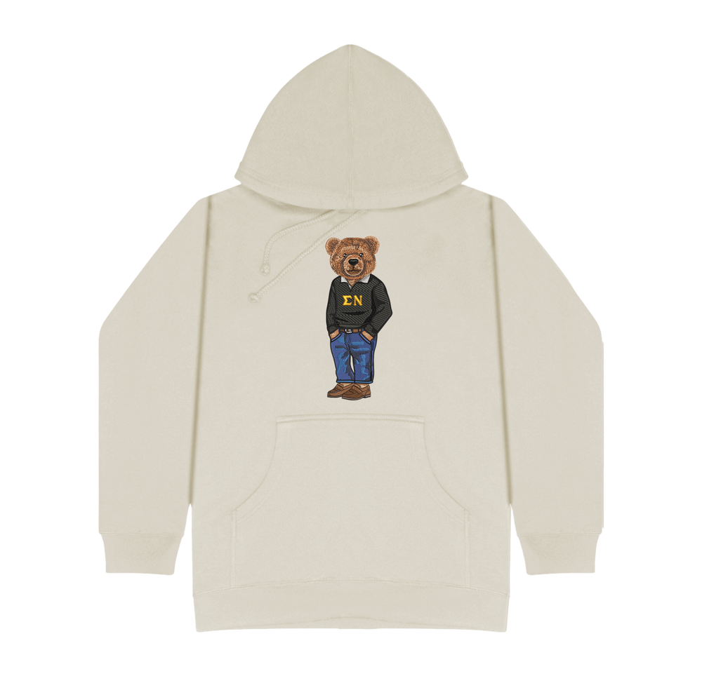 ΣΝ Bear Original Embroidered Hoodie