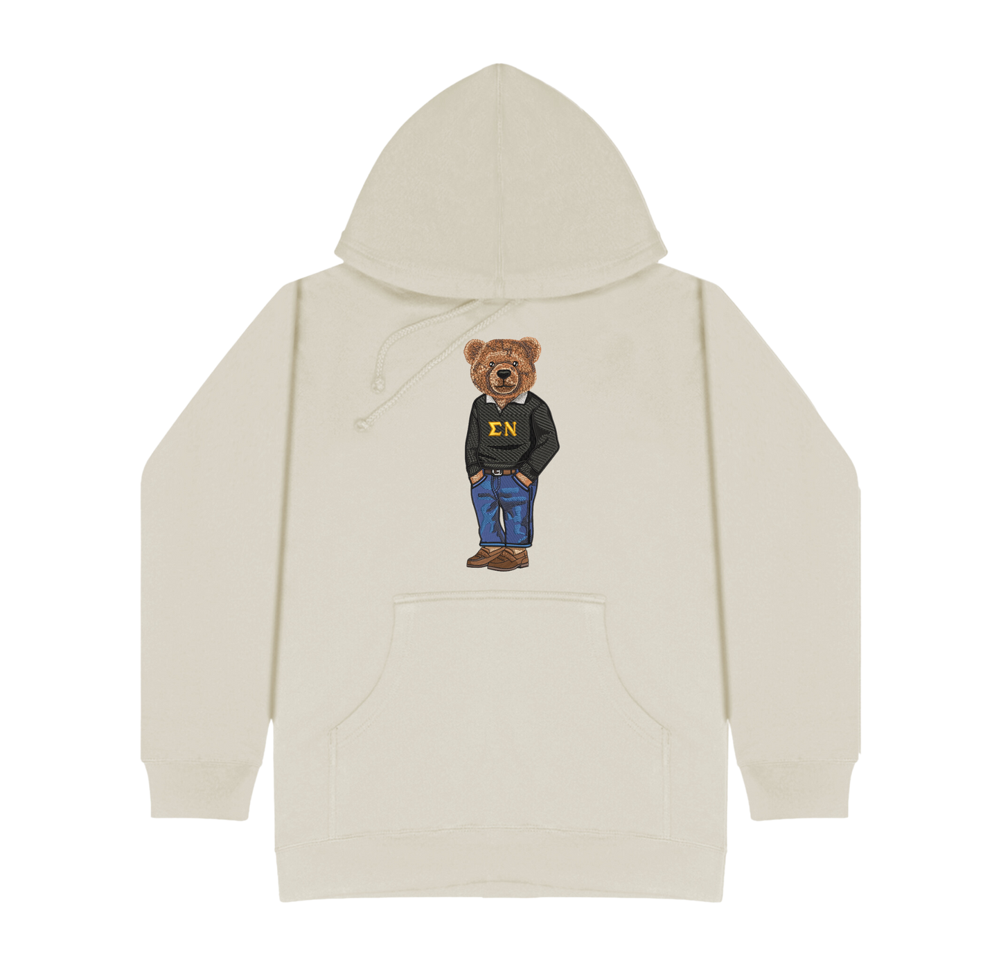 ΣΝ Bear Original Embroidered Hoodie
