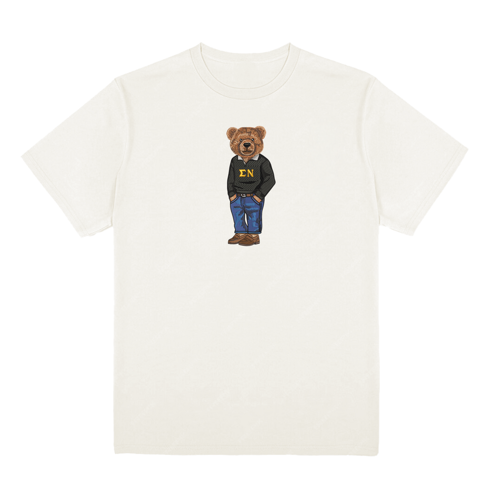 ΣΝ Bear Original Embroidered Tee