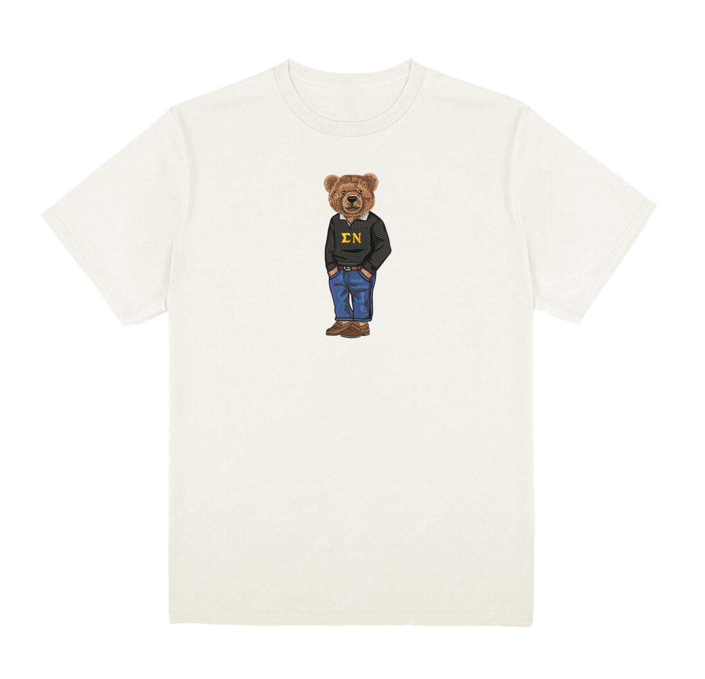 ΣΝ Bear Original Embroidered Tee