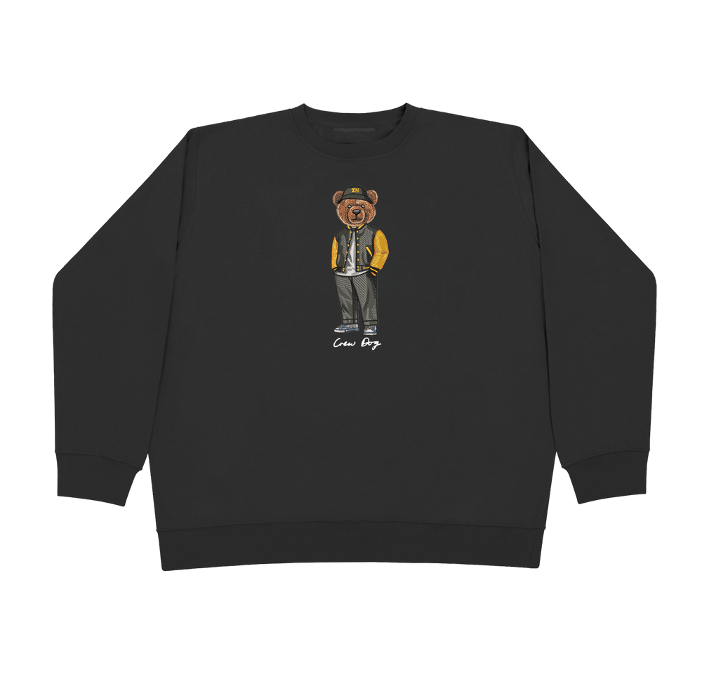 ΣΝ Bear Bucket Hat Embroidered Crewneck