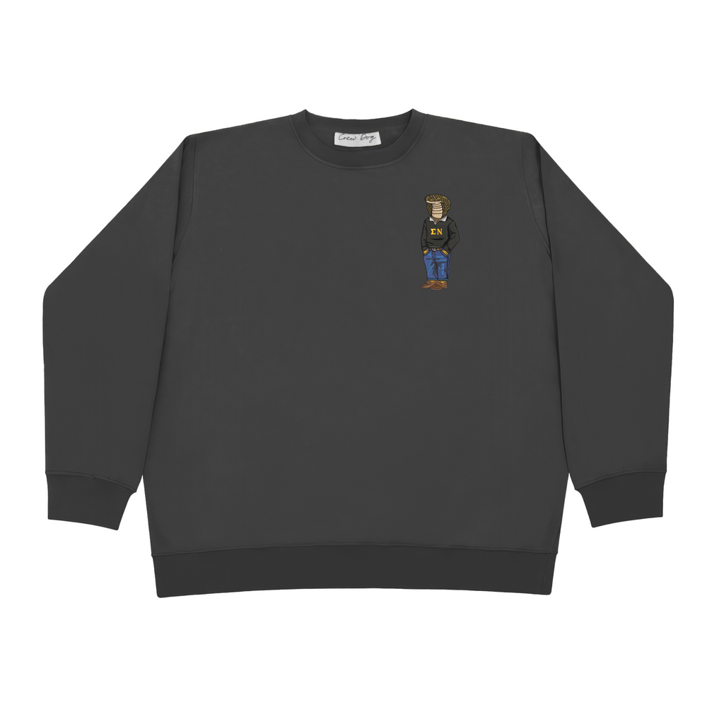 
                      
                        ΣΝ Snake Original Embroidered Crewneck
                      
                    