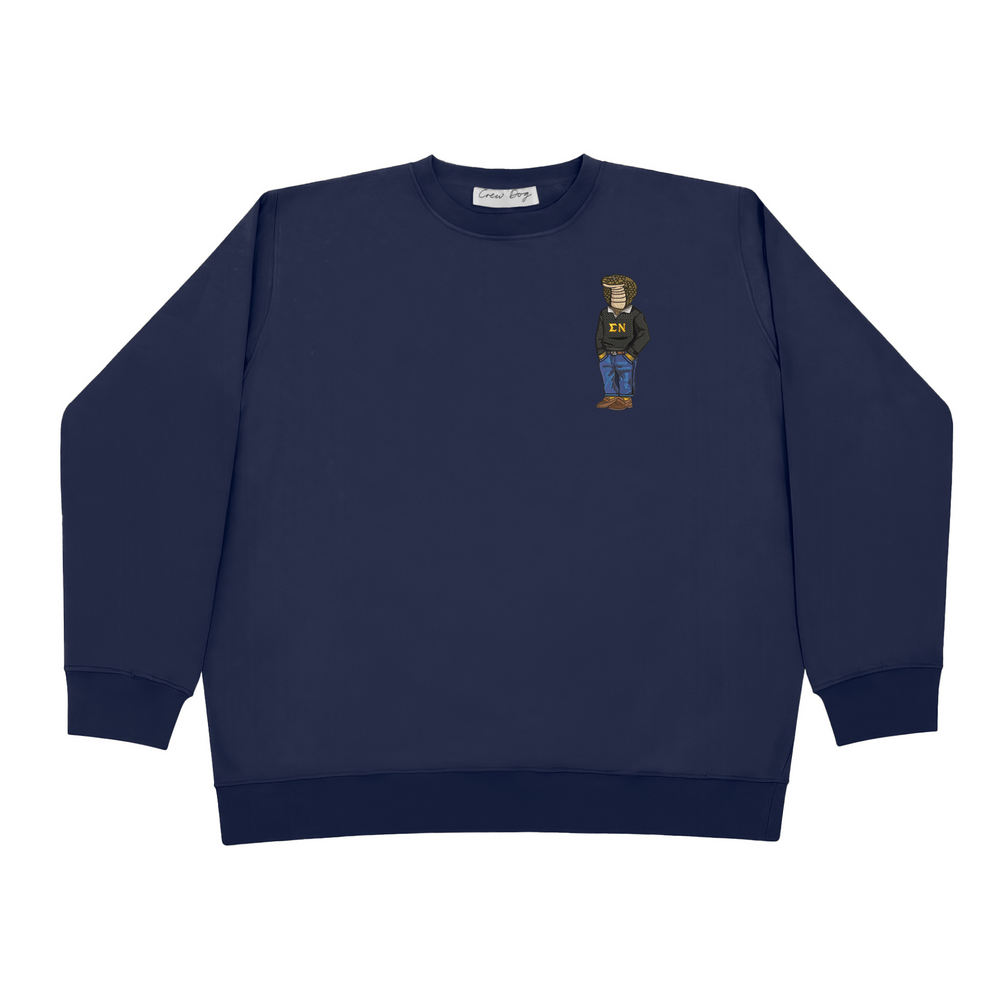 
                      
                        ΣΝ Snake Original Embroidered Crewneck
                      
                    