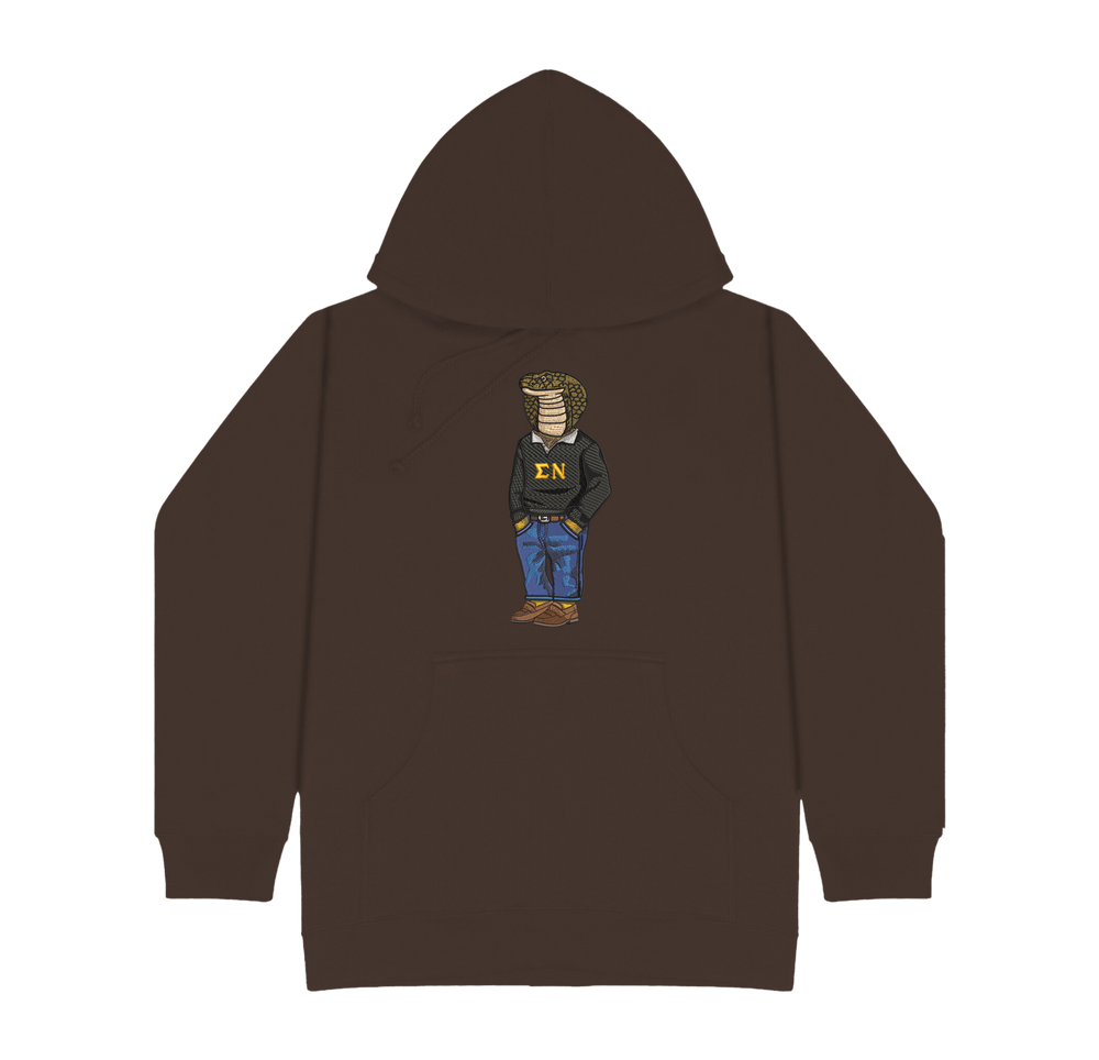 ΣΝ Snake Original Embroidered Hoodie