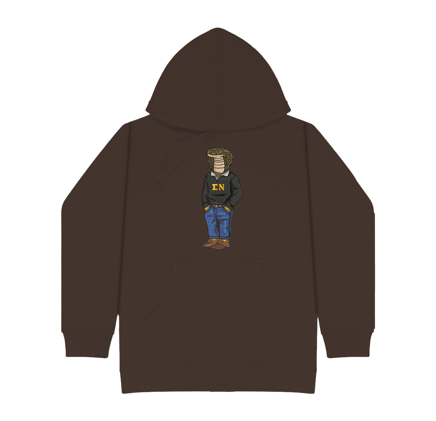 ΣΝ Snake Original Embroidered Hoodie