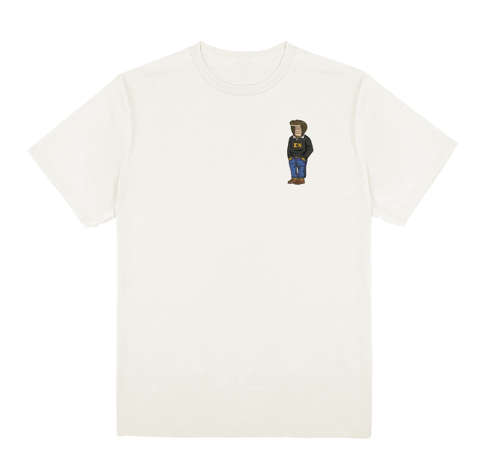 ΣΝ Snake Original Embroidered Tee