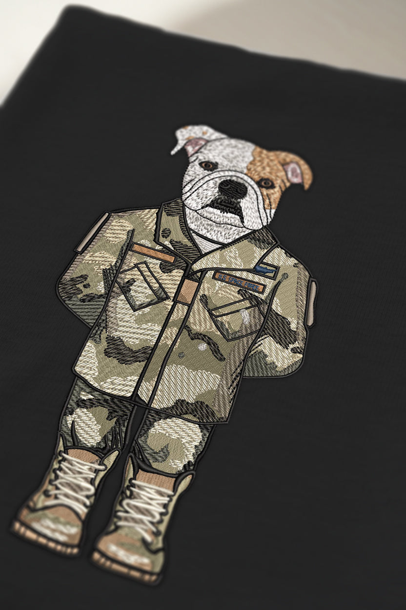 Space Operational Camo Embroidered Crewneck