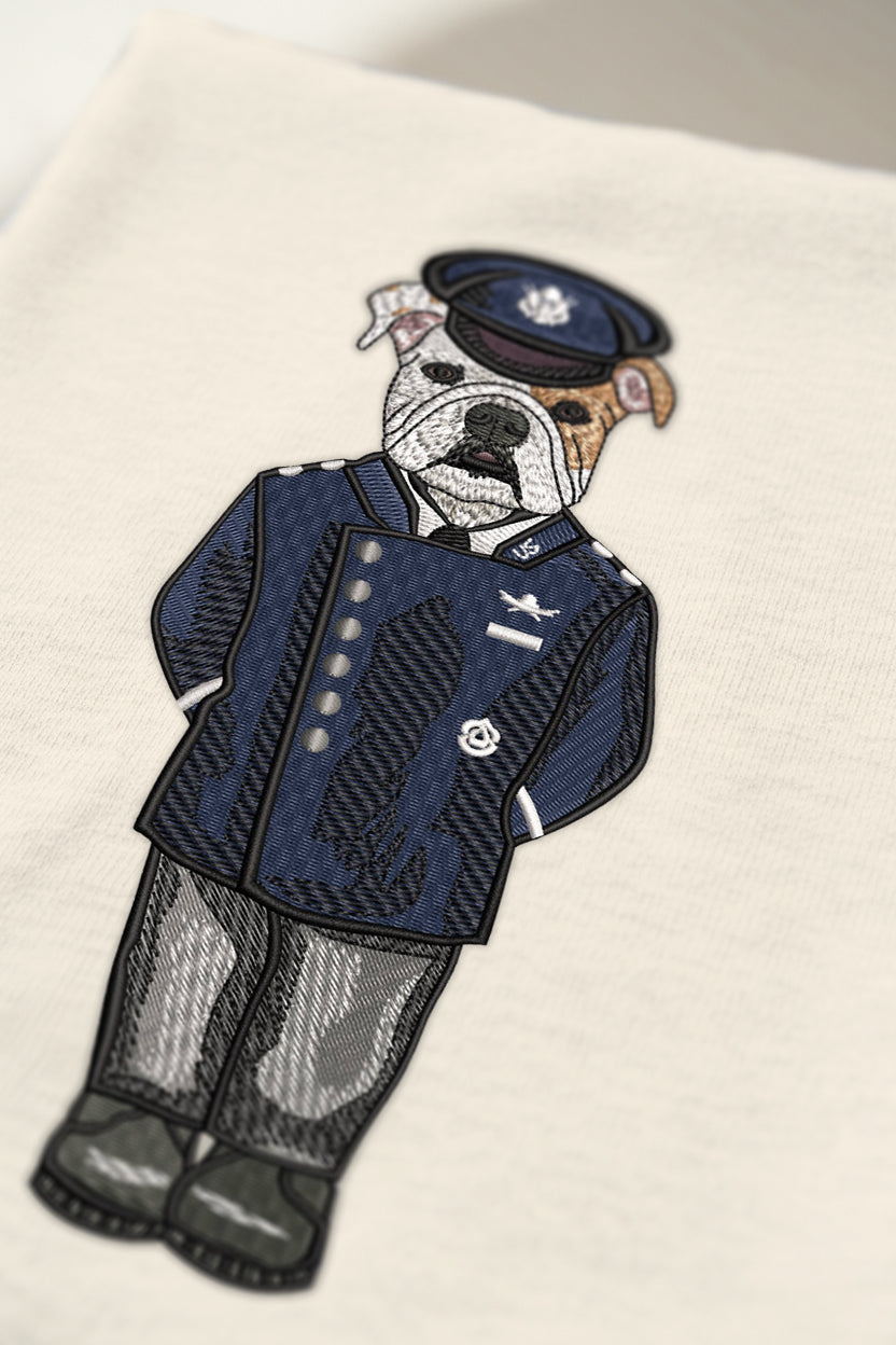 Space Force Dress Blues Embroidered Crewneck