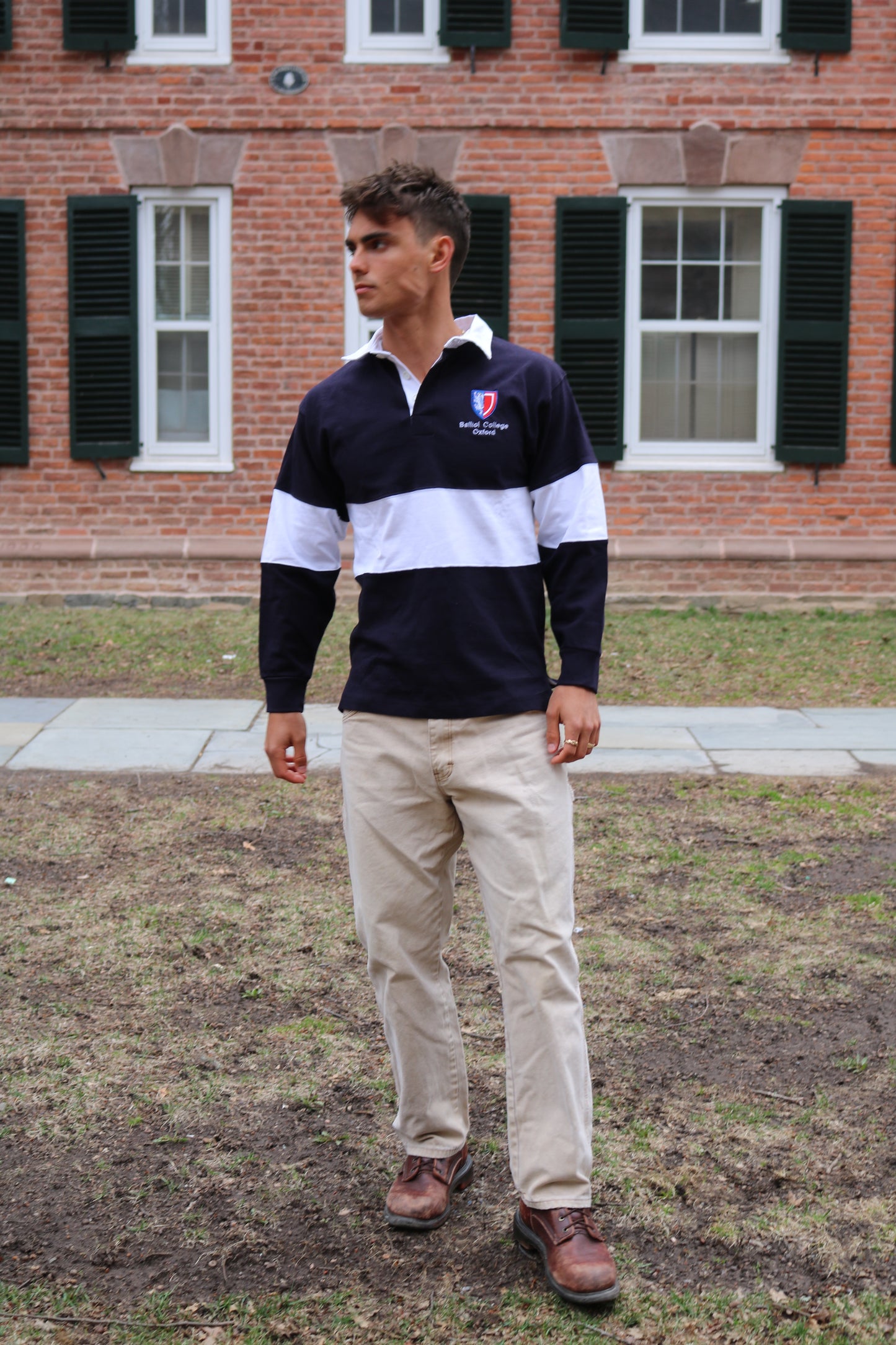 Balliol Stash Striped Rugby Shirt