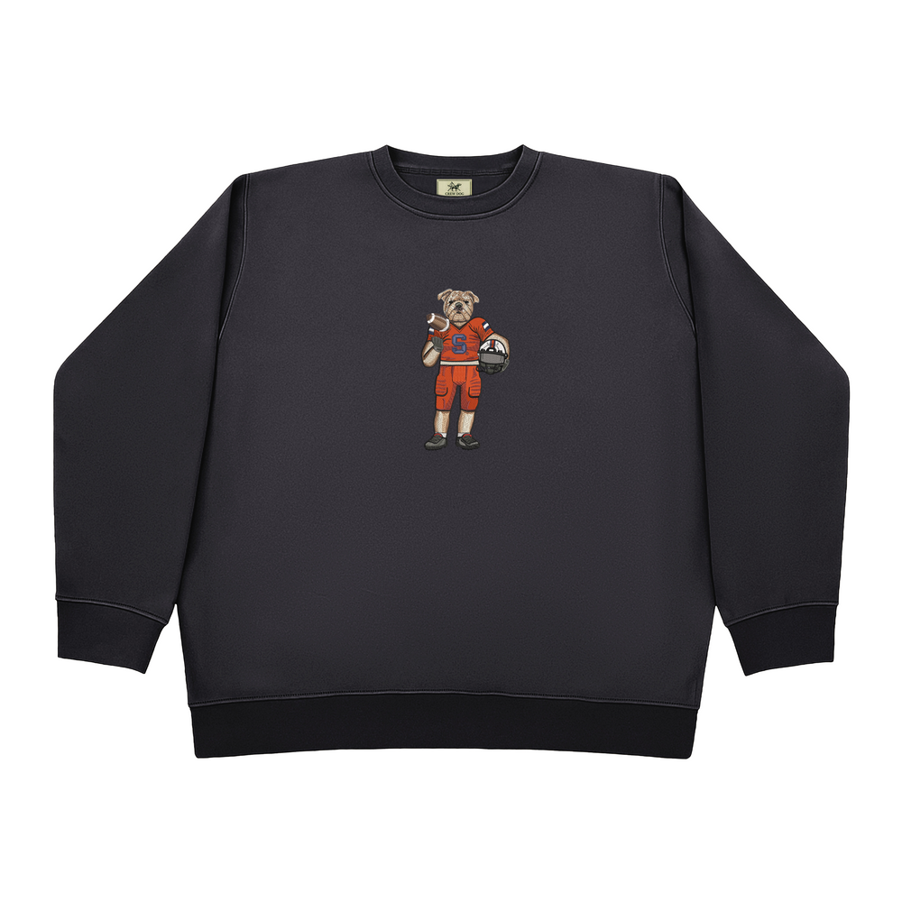 Syracuse University Football Embroidered Crewneck