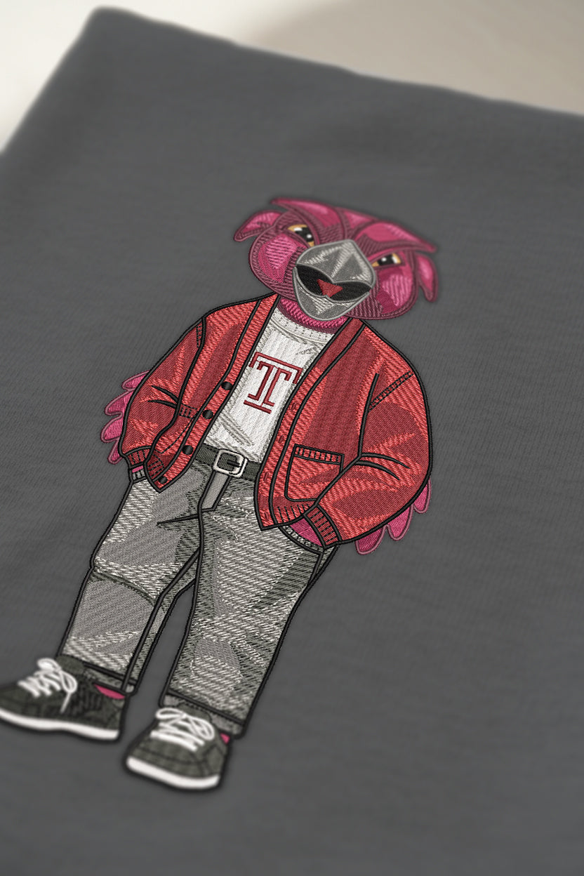 Temple University Sweater Embroidered Crewneck
