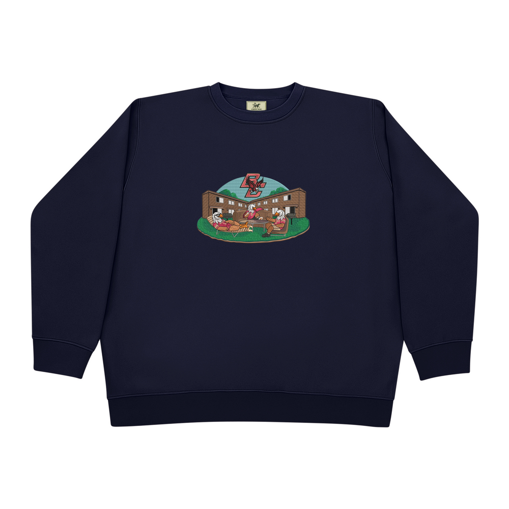 
                      
                        Boston College: The Mods Embroidered Crewneck
                      
                    