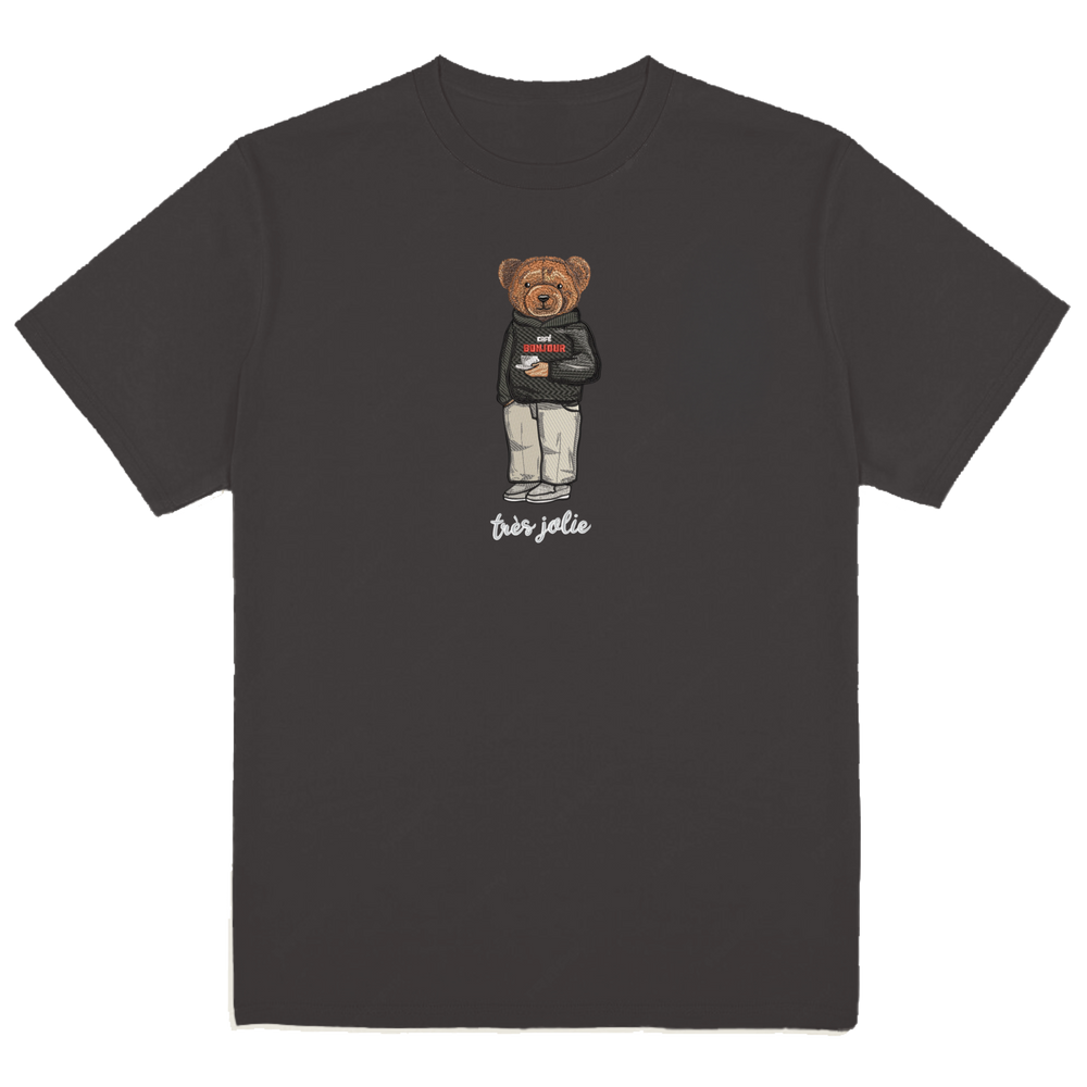 Cafe Bonjour Tres Jolie Embroidered Tee