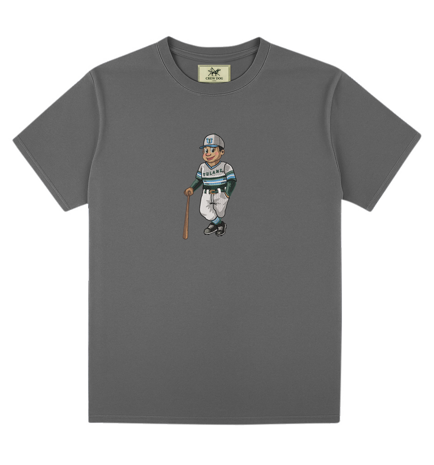 Tulane Baseball Embroidered Tee