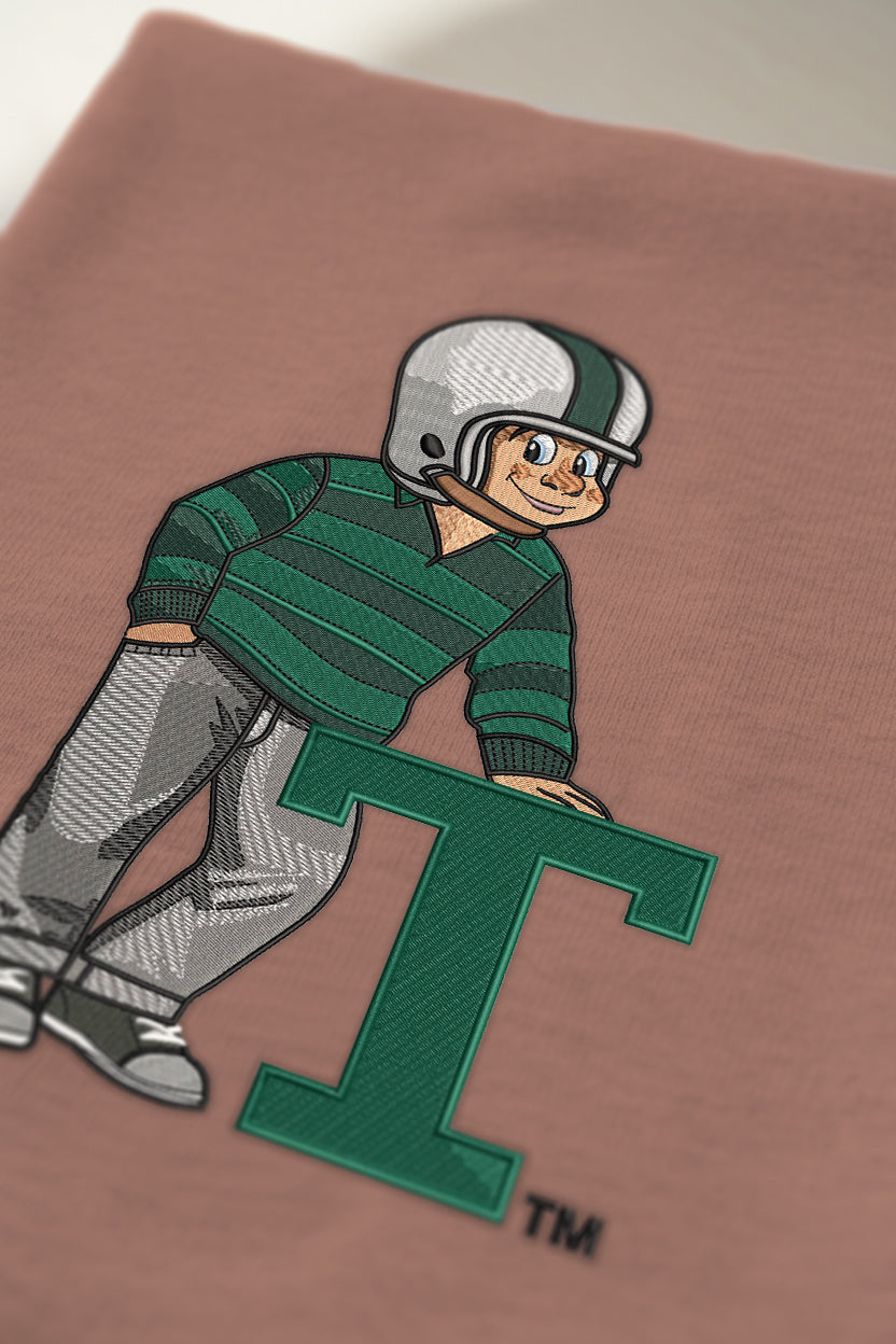 Tulane Letter Embroidered Crewneck