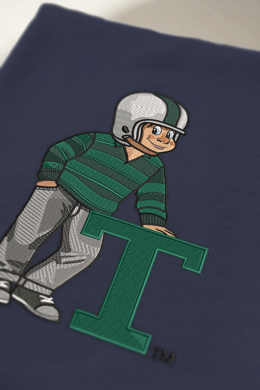 Tulane Letter Embroidered Tee