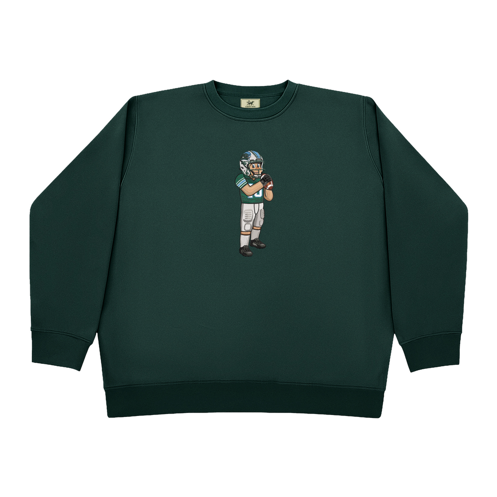 Tulane Football Embroidered Crewneck
