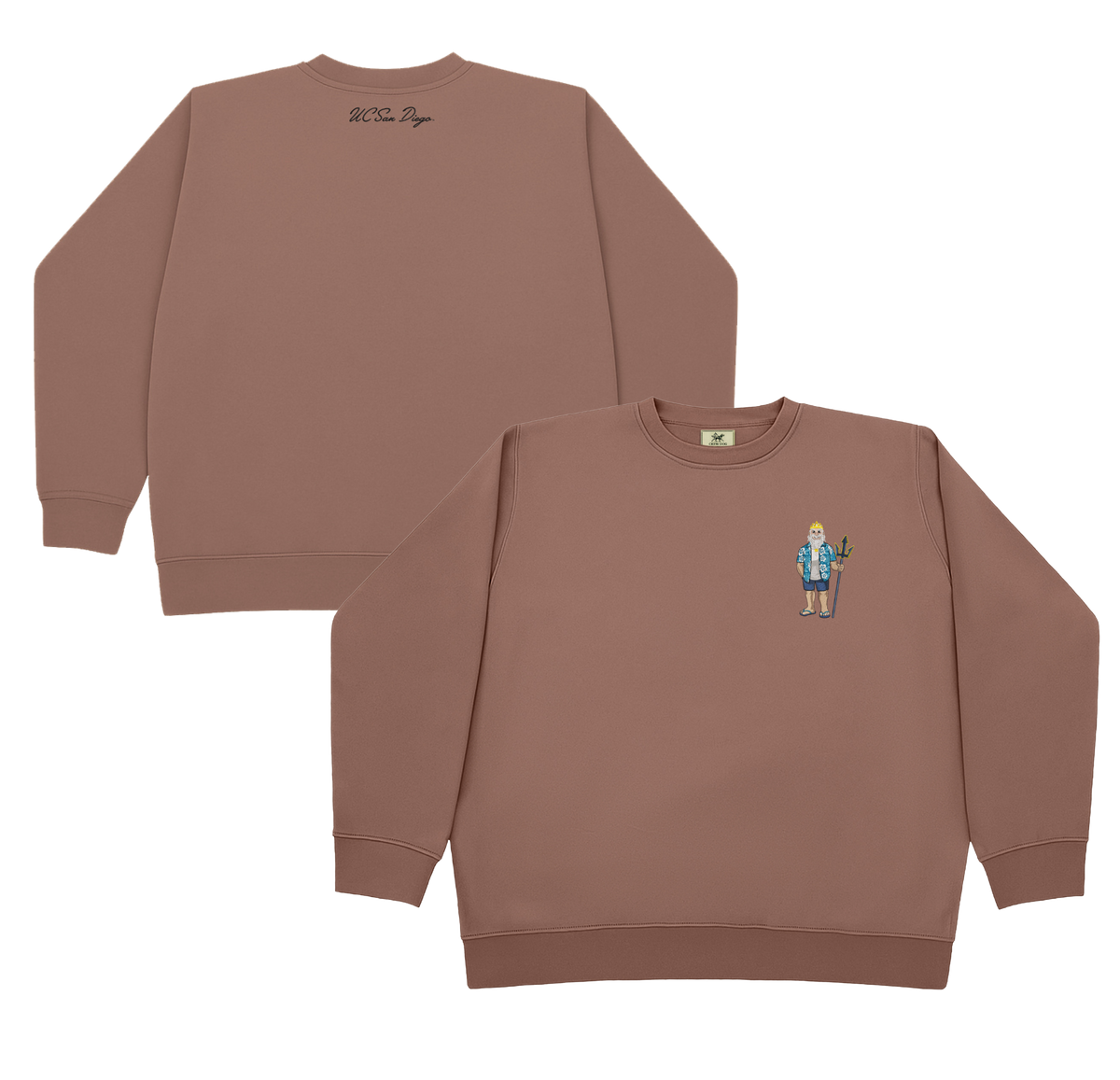 UC San Diego Hawaiian Shirt Embroidered Crewneck