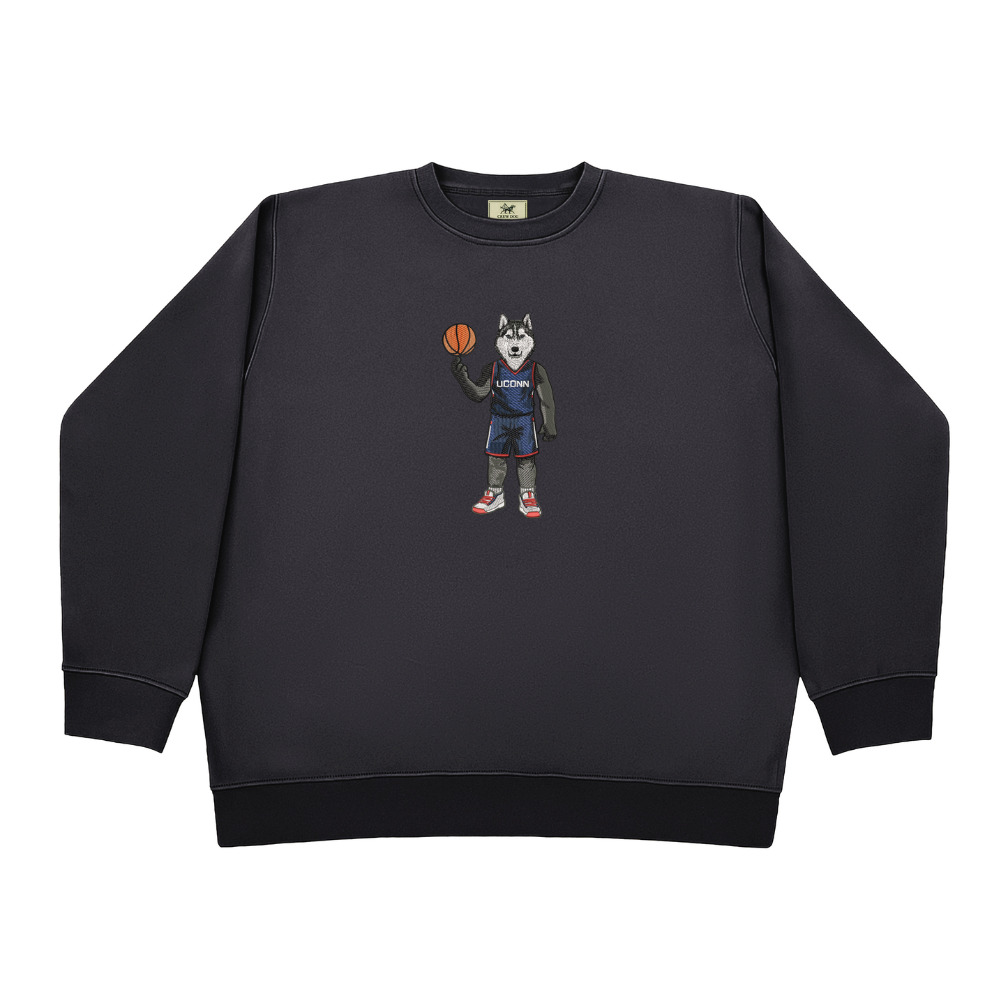 UConn Basketball Embroidered Crewneck
