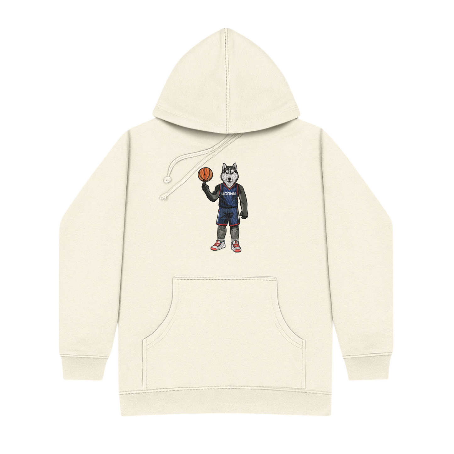 UConn Basketball  Embroidered Hoodie