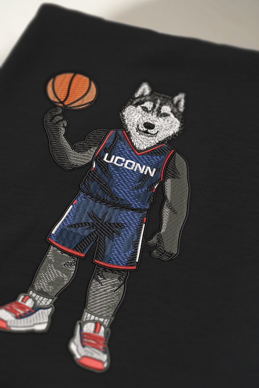 UConn Basketball Embroidered Tee