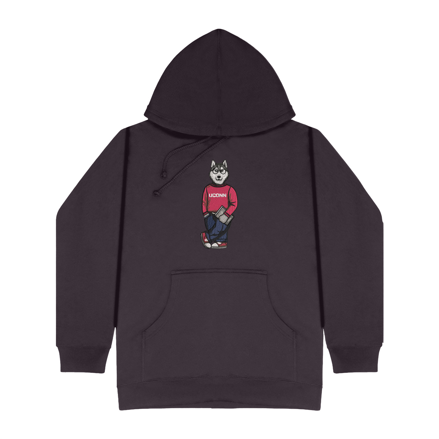 UConn Book Embroidered Hoodie