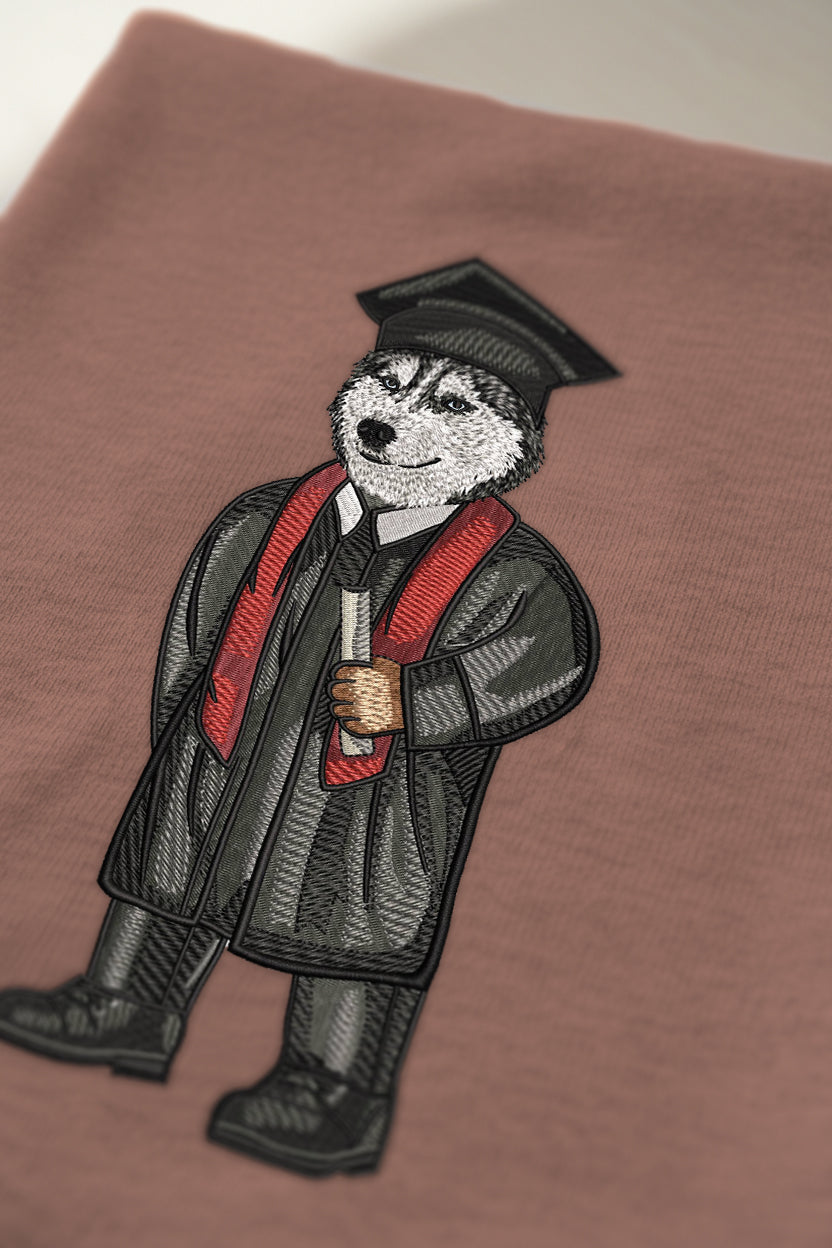 UConn Graduation Embroidered Crewneck