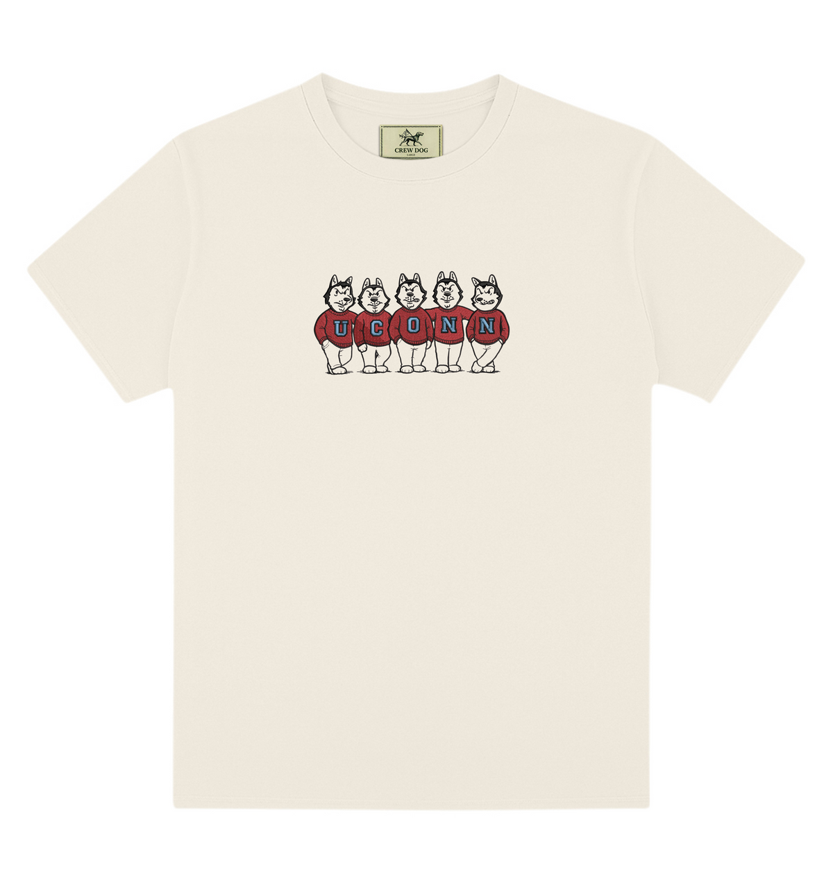 UConn Vintage Embroidered Tee