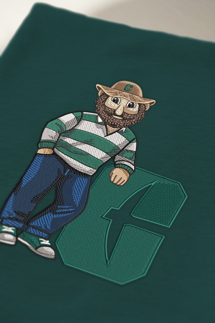 UNC Charlotte Letter Embroidered Crewneck