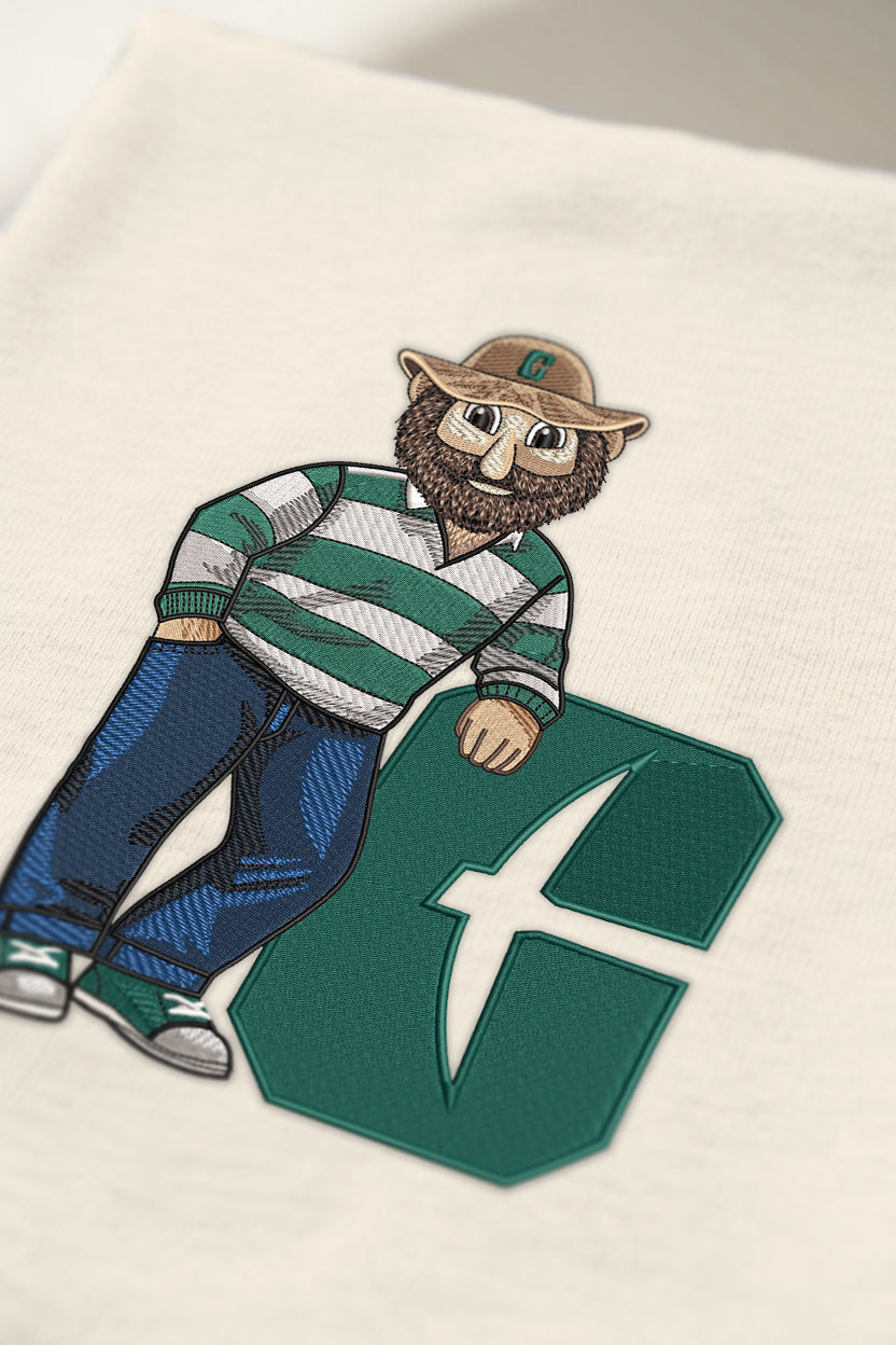 UNC Charlotte Letter Embroidered Tee