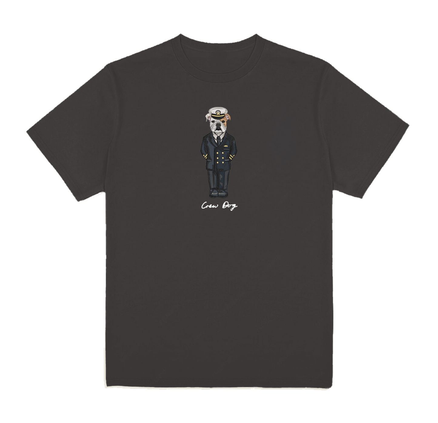 Navy Service Blues Embroidered Tee