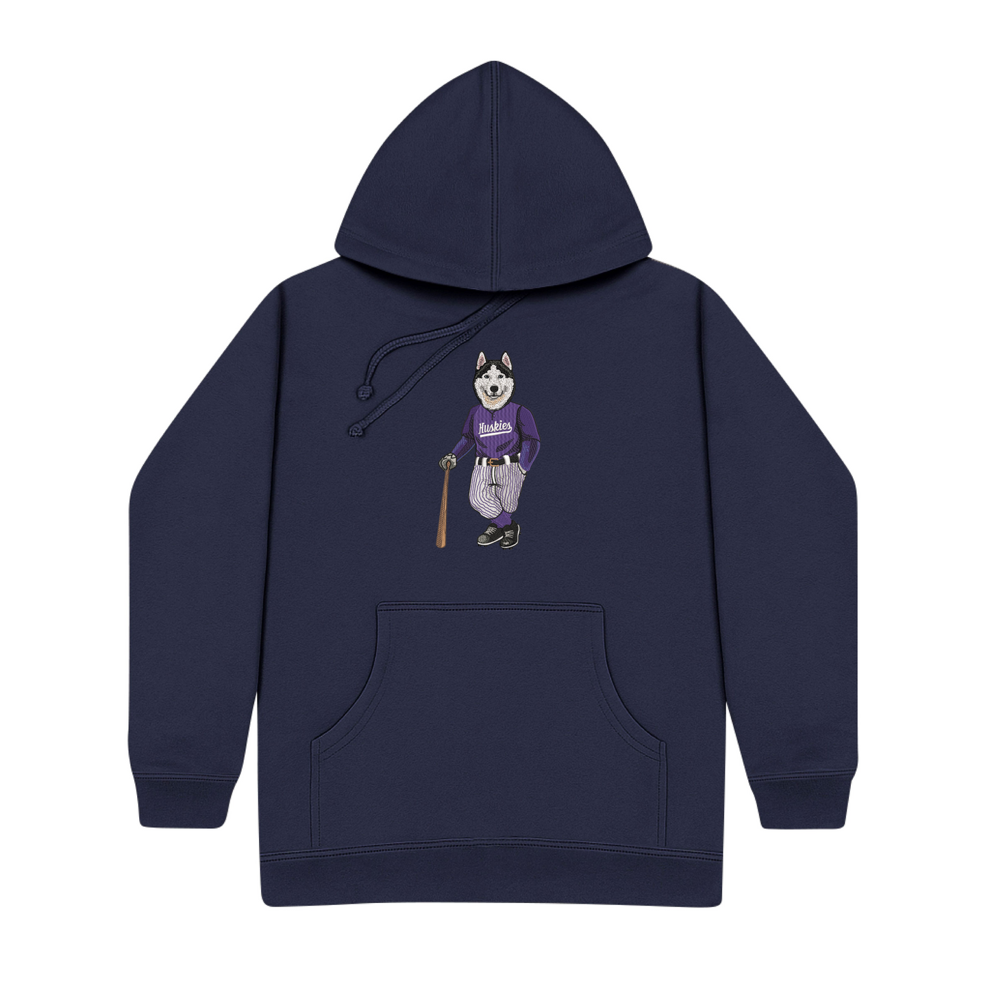University of Washington Baseball Embroidered Hoodie