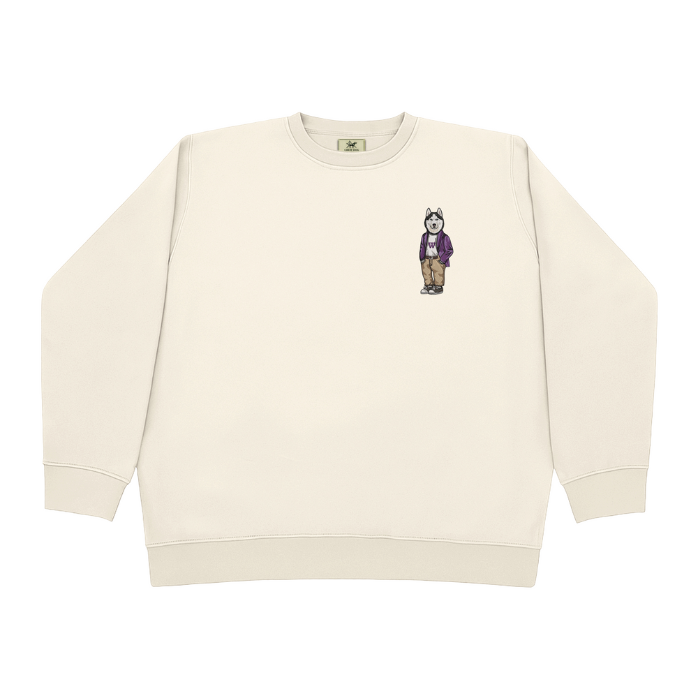 
                      
                        University of Washington Coat Embroidered Crewneck
                      
                    