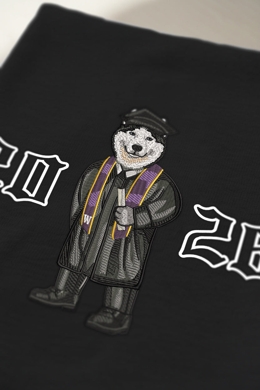 UW Graduation 2026 Embroidered Crewneck