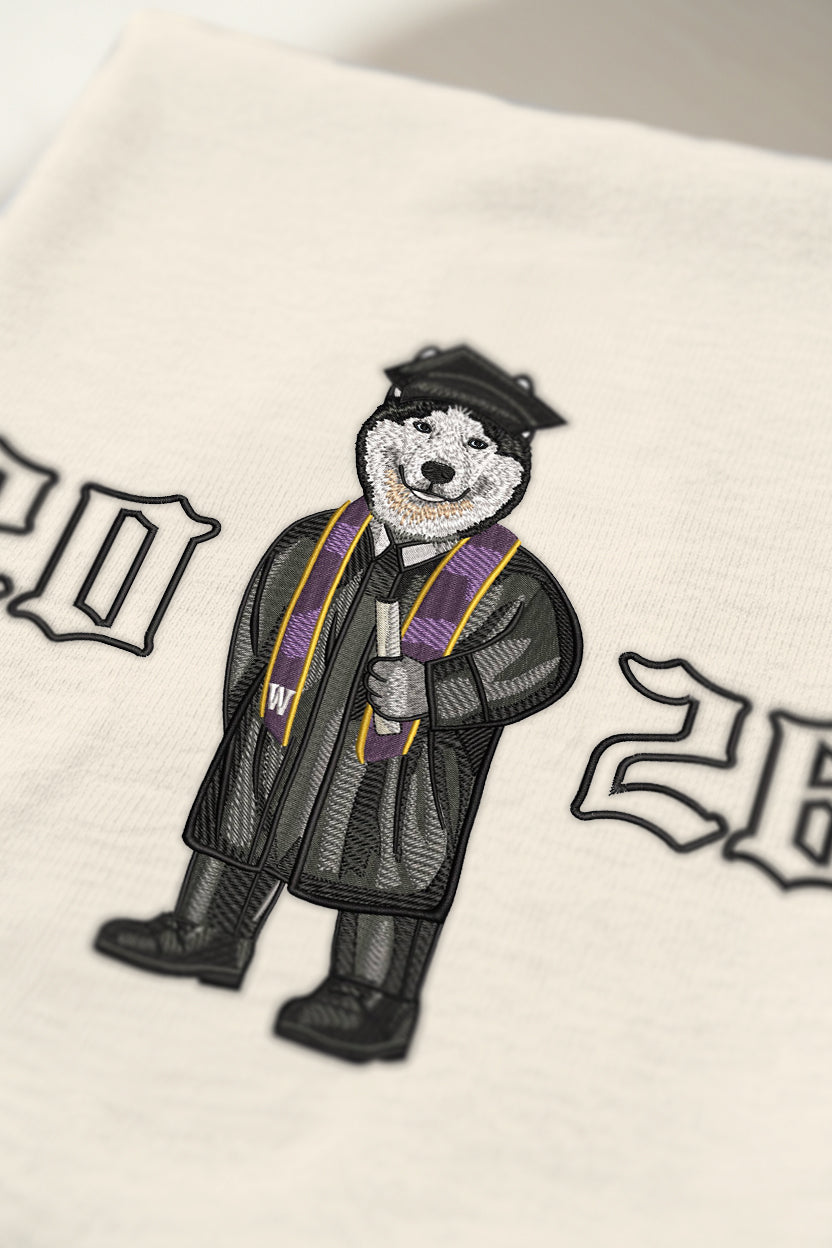 UW Graduation 2026 Embroidered Hoodie