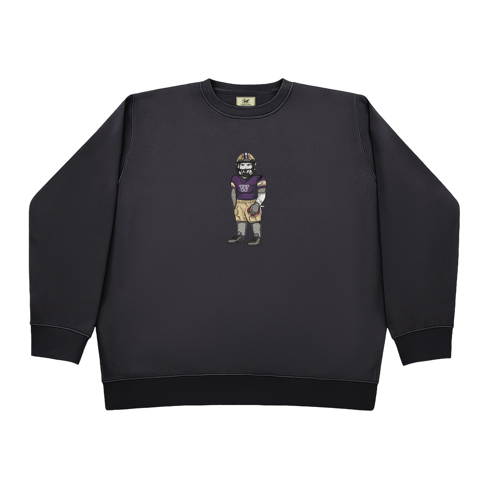 
                      
                        University of Washington Football Embroidered Crewneck
                      
                    