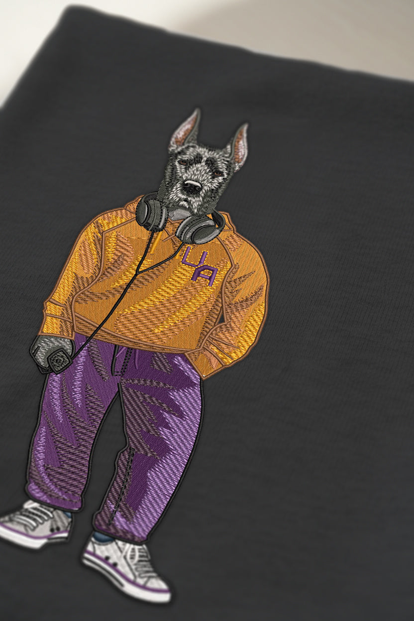 University of Albany Headphones Embroidered Hoodie