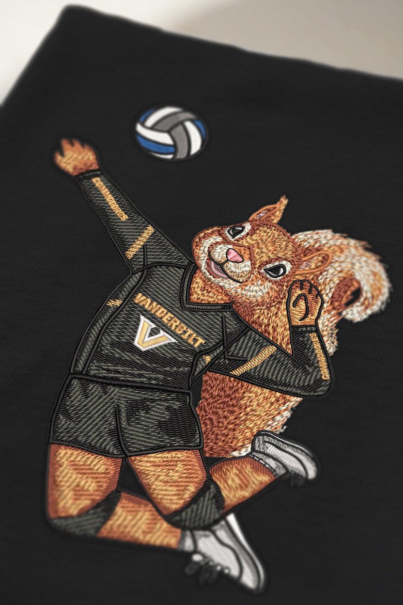 Vanderbilt Volleyball Embroidered Tee