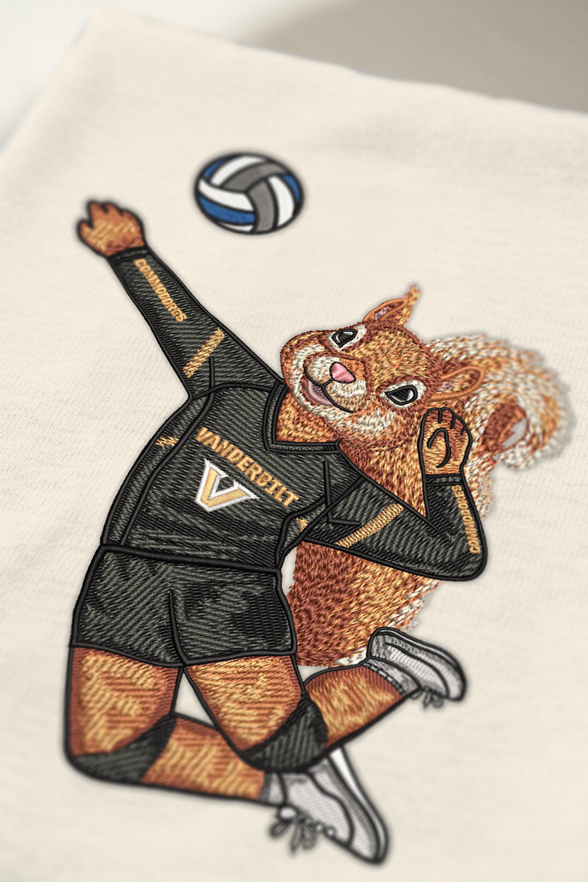 Vanderbilt Volleyball Embroidered Hoodie