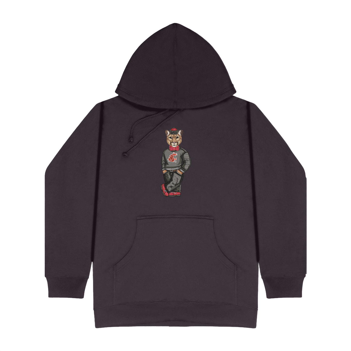 Washington State University Hat Embroidered Hoodie