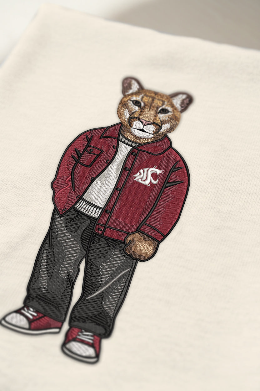 WSU Jacket Embroidered Crewneck