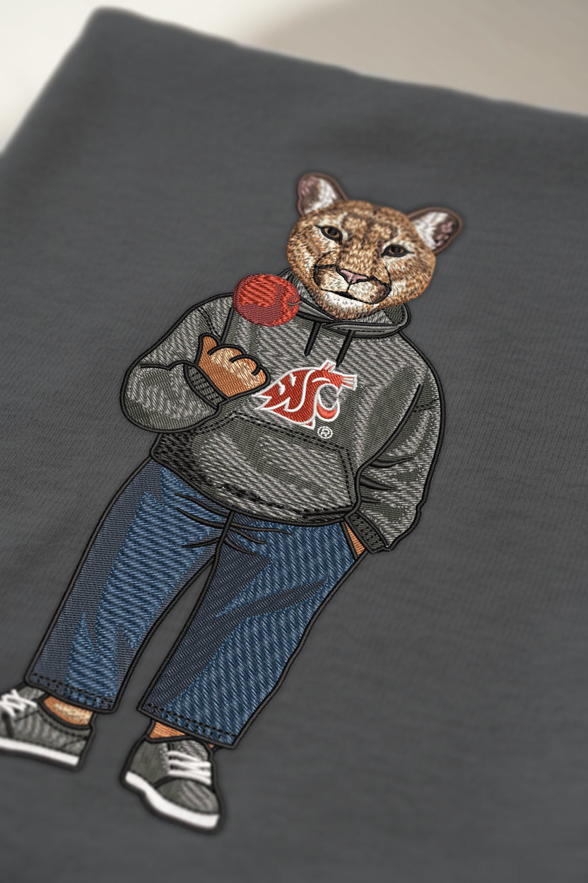 Washington State University Apple Embroidered Tee