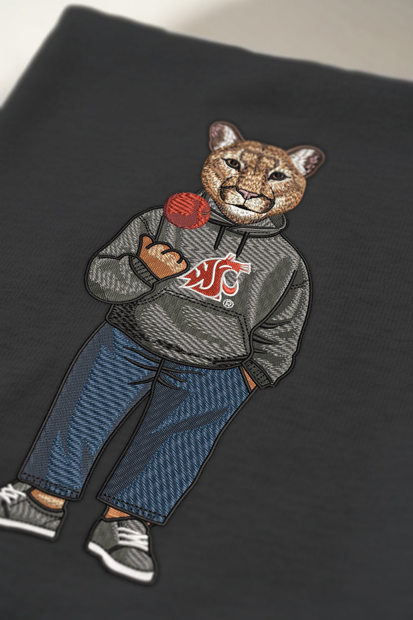 Washington State University Apple Embroidered Hoodie