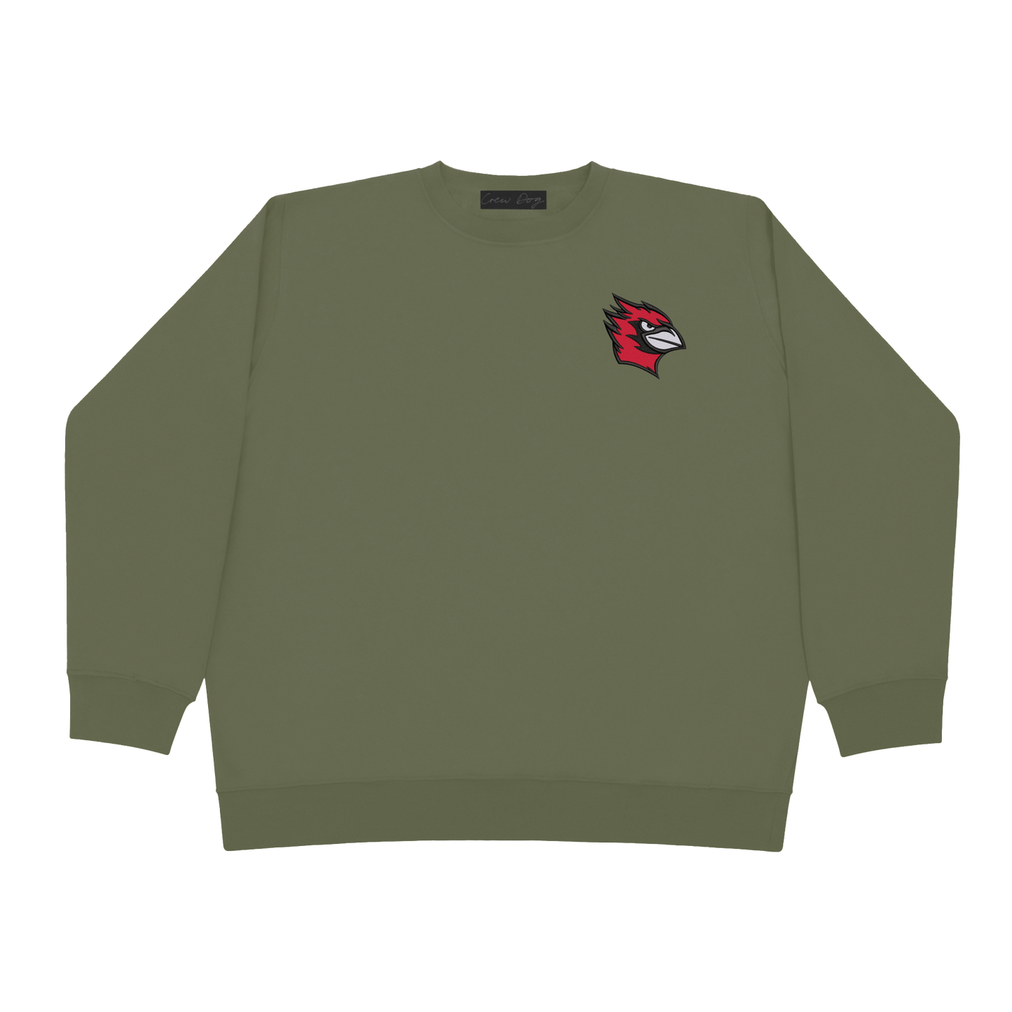 Wesleyan Bird Embroidered Crewneck