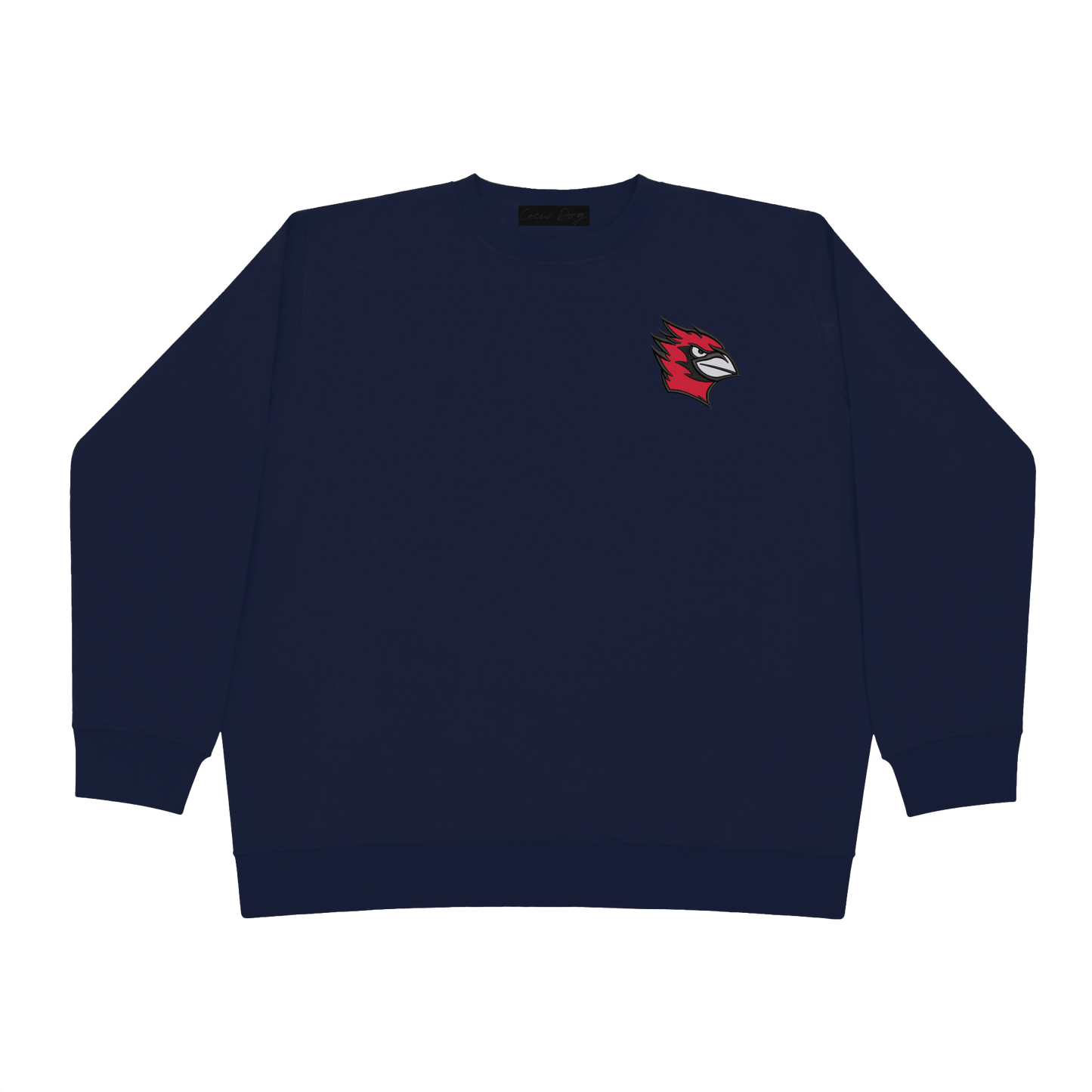 Wesleyan Bird Embroidered Crewneck