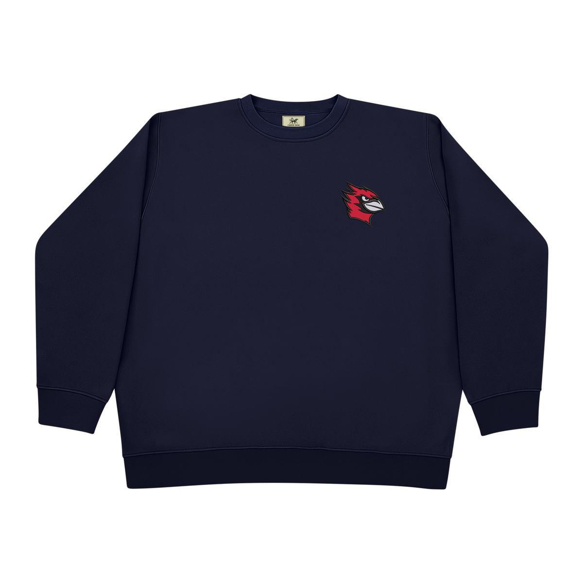 Wesleyan Bird Embroidered Crewneck