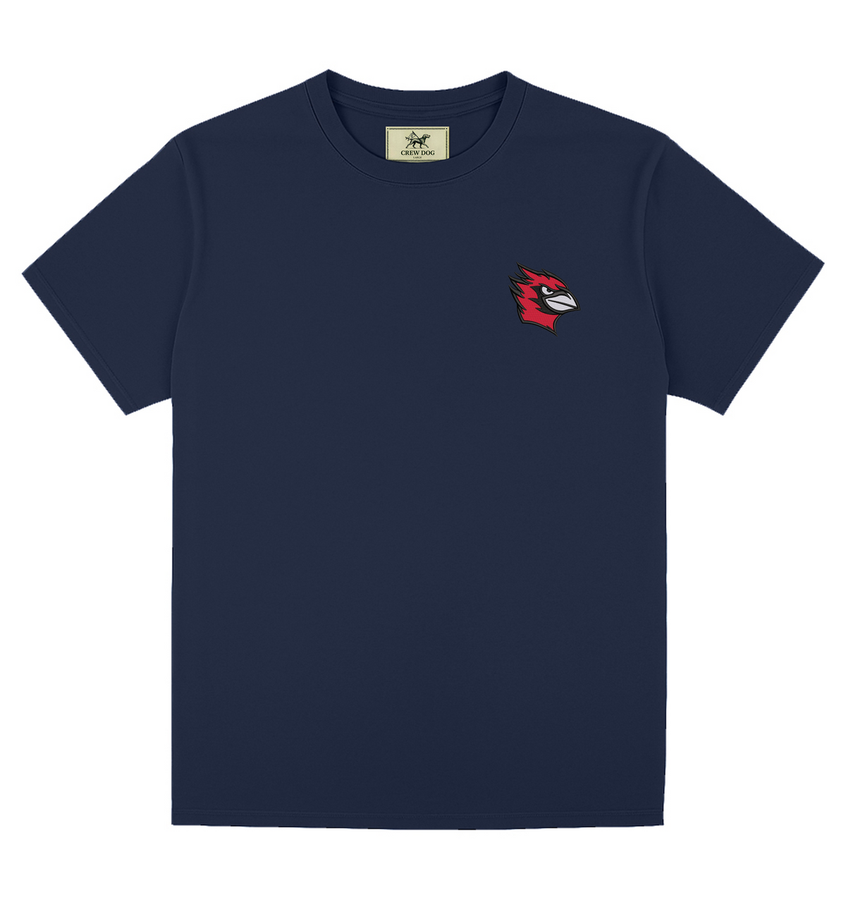 Wesleyan Bird Embroidered Tee