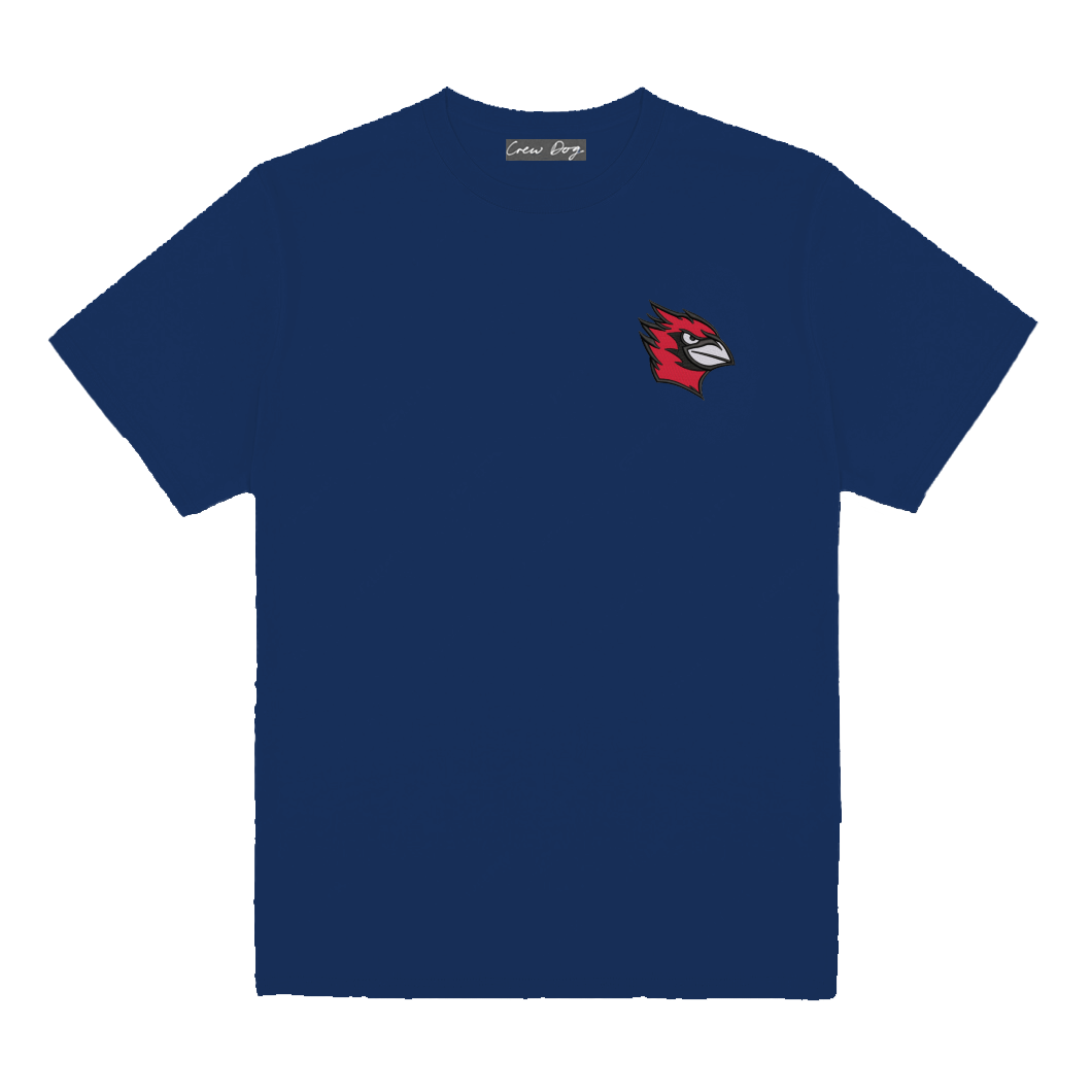 Wesleyan Bird Embroidered Tee